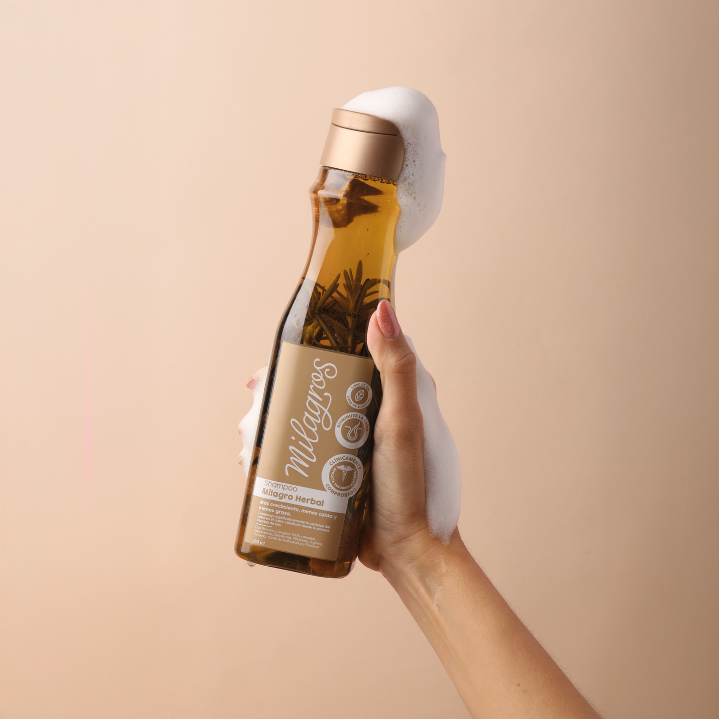 SHAMPOO MILAGRO HERBAL (CON ROMERO Y JENGIBRE)